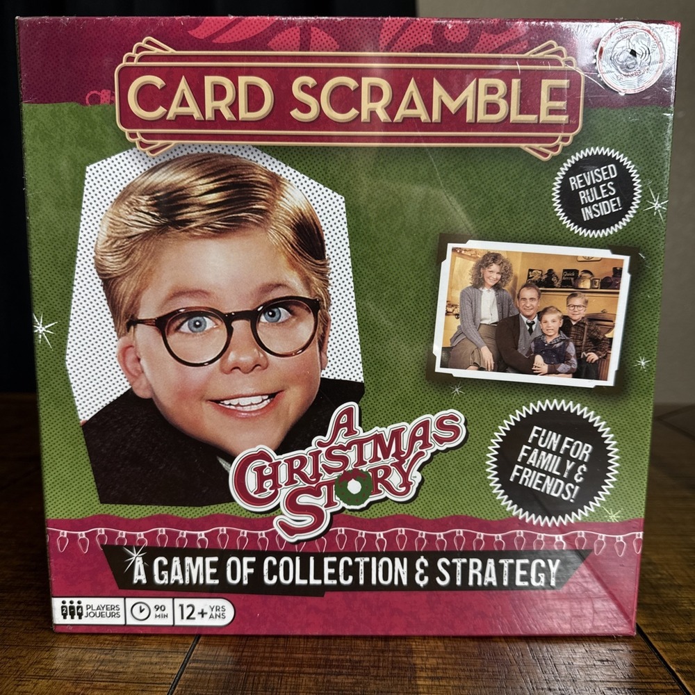 A Christmas Story Card Scramble Board Game 2-4 Players Ages 12+ New Sealed